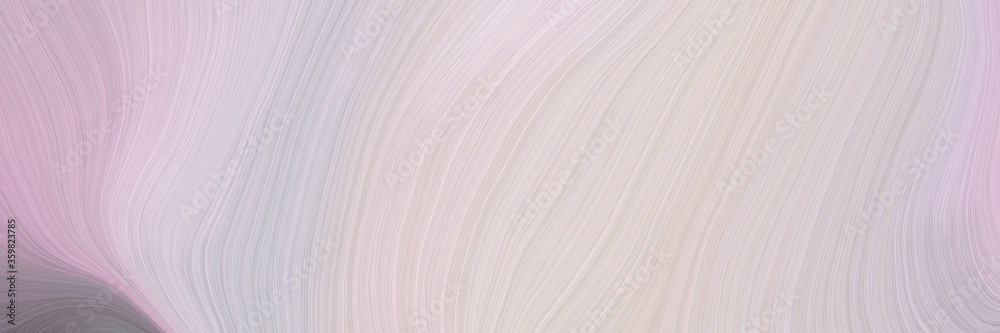 Poster soft abstract artistic waves graphic with smooth swirl waves background illustration with light gray, gray gray and pastel purple color