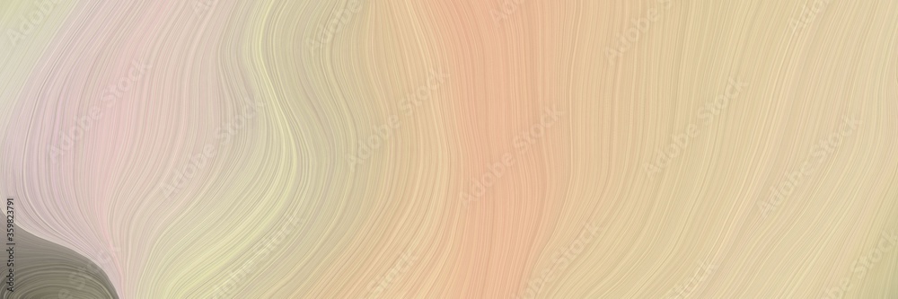 Poster soft abstract art waves graphic with modern waves background design with pastel gray, wheat and gray