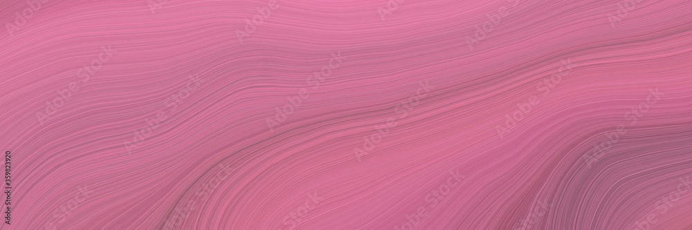 Poster soft background graphic with abstract waves illustration with pale violet red, antique fuchsia and pastel magenta color