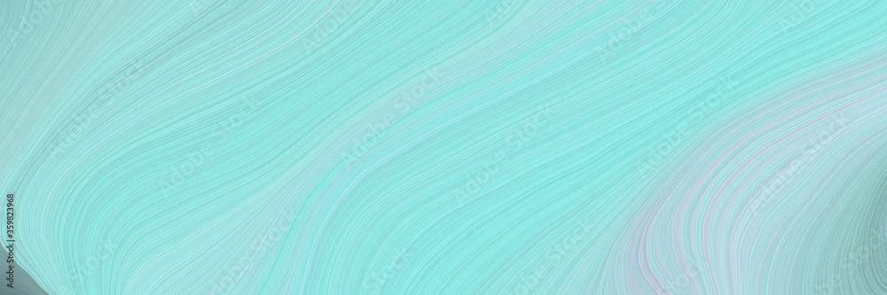 Poster soft abstract art waves graphic with modern waves background design with light blue, powder blue and
