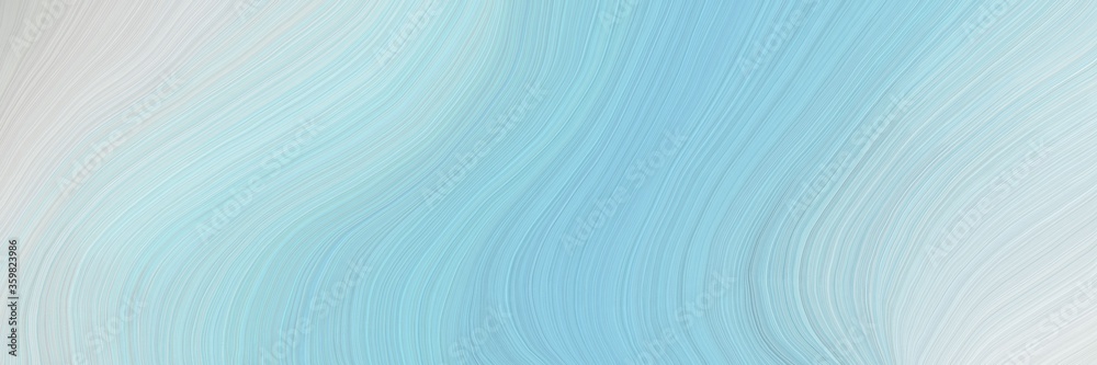 Poster soft background graphic with modern soft curvy waves background design with light blue, light gray a