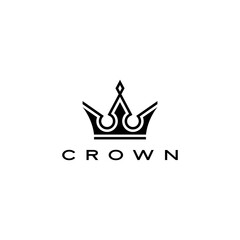 crown logo vector icon illustration