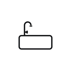 Sink icon design isolated on white background