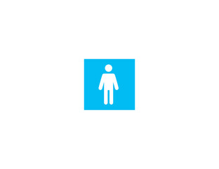 Men vector flat icon. Male, Men’s Room. Isolated Mens Toilet emoji illustration symbol