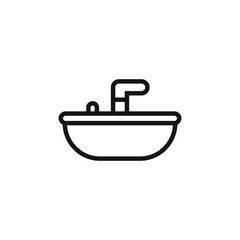 Sink icon design isolated on white background