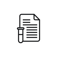 Blood test icon design isolated on white background © Erta