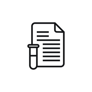 Blood test icon design isolated on white background