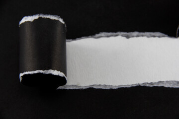 The paper is torn to create a template area. Text area Free space for designs and advertisements or used as a design background.