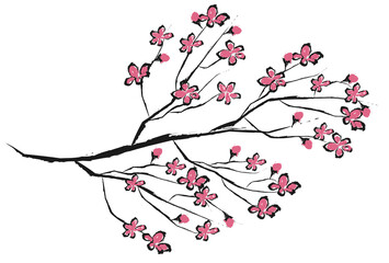 桜　春　水彩　アイコン