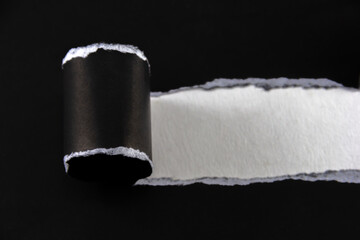 The paper is torn to create a template area. Text area Free space for designs and advertisements or used as a design background.