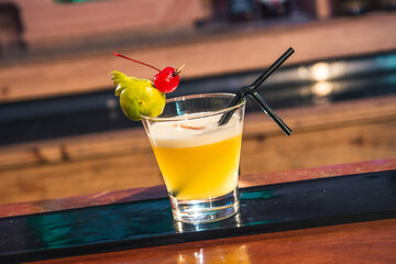 Cocktails tragos coloridos