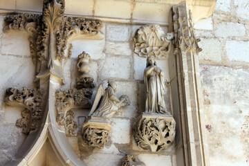 Sculptures &eacute;glise Rocamadour