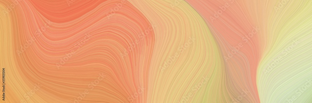 Poster colorful vibrant artistic art design graphic with elegant curvy swirl waves background design with d