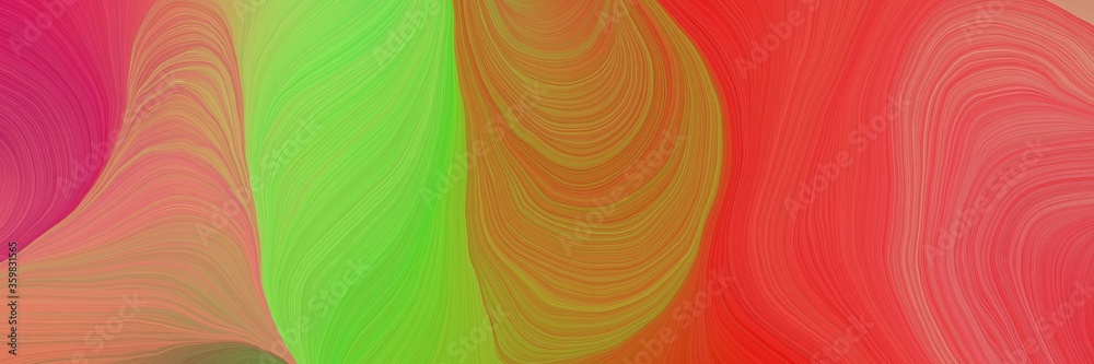 Poster colorful vibrant abstract art waves graphic with modern soft curvy waves background illustration wit