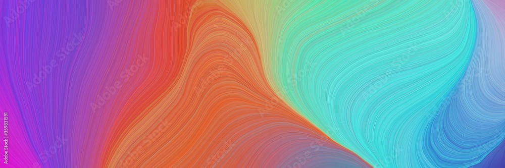 Poster colorful vibrant background graphic with smooth swirl waves background illustration with mulberry , 