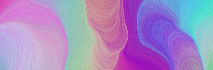 Fototapeta premium colorful vibrant background graphic with curvy background design with pastel violet, dark orchid and medium turquoise color