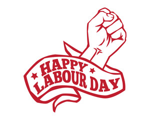 Happy labour day illustration vector