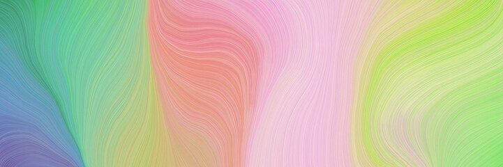 colorful vibrant creative waves graphic with curvy background design with tan, cadet blue and pastel pink color