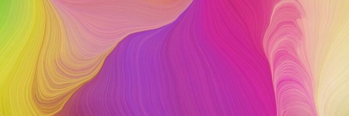 colorful vibrant abstract artistic waves graphic with modern soft swirl waves background design with mulberry , burly wood and dark salmon color