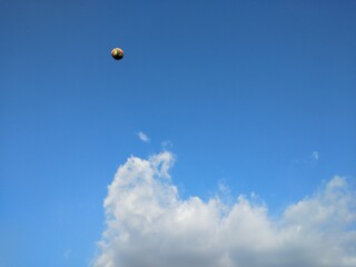dramatic clouds and blue sky