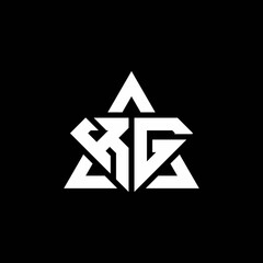 KG monogram logo with diamond shape and triangle outline