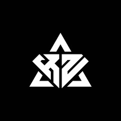KN monogram logo with diamond shape and triangle outline