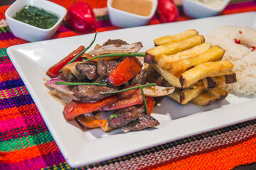 menu restaurante peruano