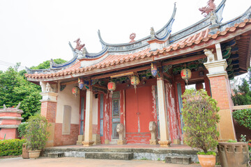 Jhen Wen Academy in Xiluo, Yunlin, Taiwan. a former tutorial academy was originally built in 1797.