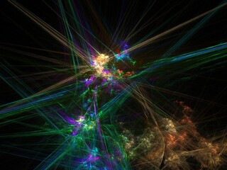 Imaginatory fractal background Image