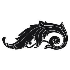 Classical baroque vector of vintage element for design. Decorative design element filigree calligraphy vector. You can use for wedding decoration of greeting card and laser cutting.