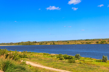 Obraz premium View of the Oka river in Russia