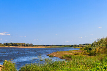 View of the Oka river in Russia