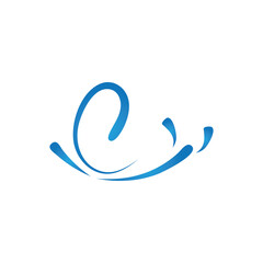 Obraz premium Water wave icon vector