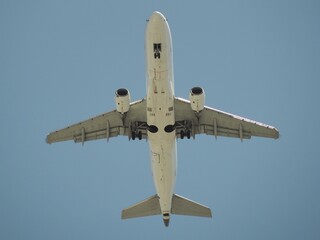 飛行機の裏側