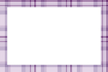 Vintage frame vector. Scottish border pattern retro style. Tartan plaid ornament.