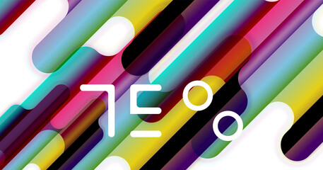Abstract liquid lines geometric background