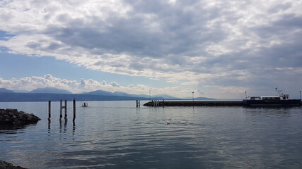 Port Lausanne Ouchy, a port and a popular lakeside resort south of the centre of Lausanne in Switzerland, at the edge of Lake Geneva