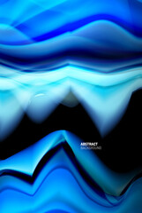 Liquid gradients abstract background, color wave pattern poster design for Wallpaper, Banner, Background, Card, Book Illustration, landing page