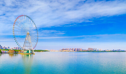 Fototapeta premium Taihu Lake scenic spot, Wuxi City, Jiangsu Province, China