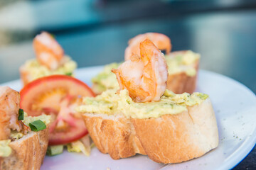 Platos de menu restaurante