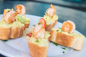 Platos de menu restaurante