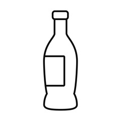 soda bottle icon, line style