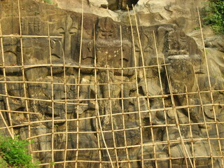Ganesha Murthy of Unakoti is being renovated