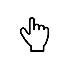 finger touch icon line art design