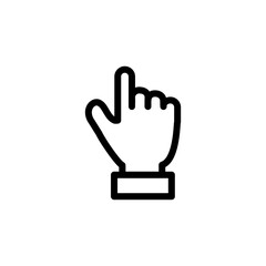finger touch icon line art design