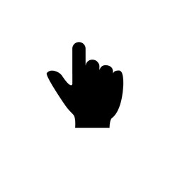 finger touch icon glyph style design