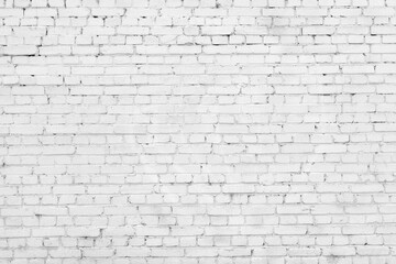 Old white brick wall background