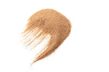 sand on the white background