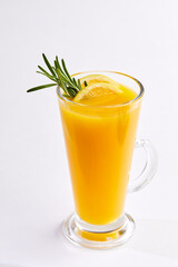 winter drink on the white