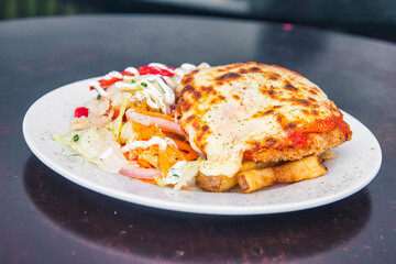 Platos de menu restaurante